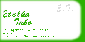 etelka tako business card